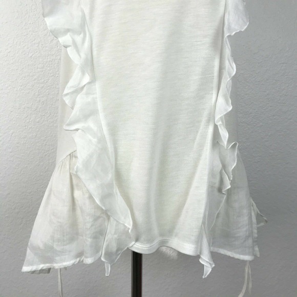 Chelsea 28 Linen Blend Ruffed Tank Top - Picture 7 of 11